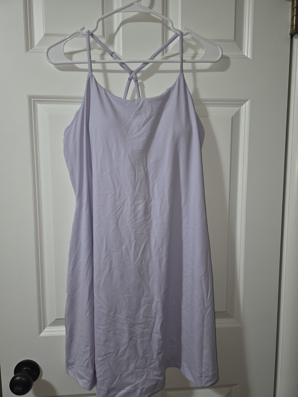 Lavender Athletic Padded Dress With Matching Biker Shorts